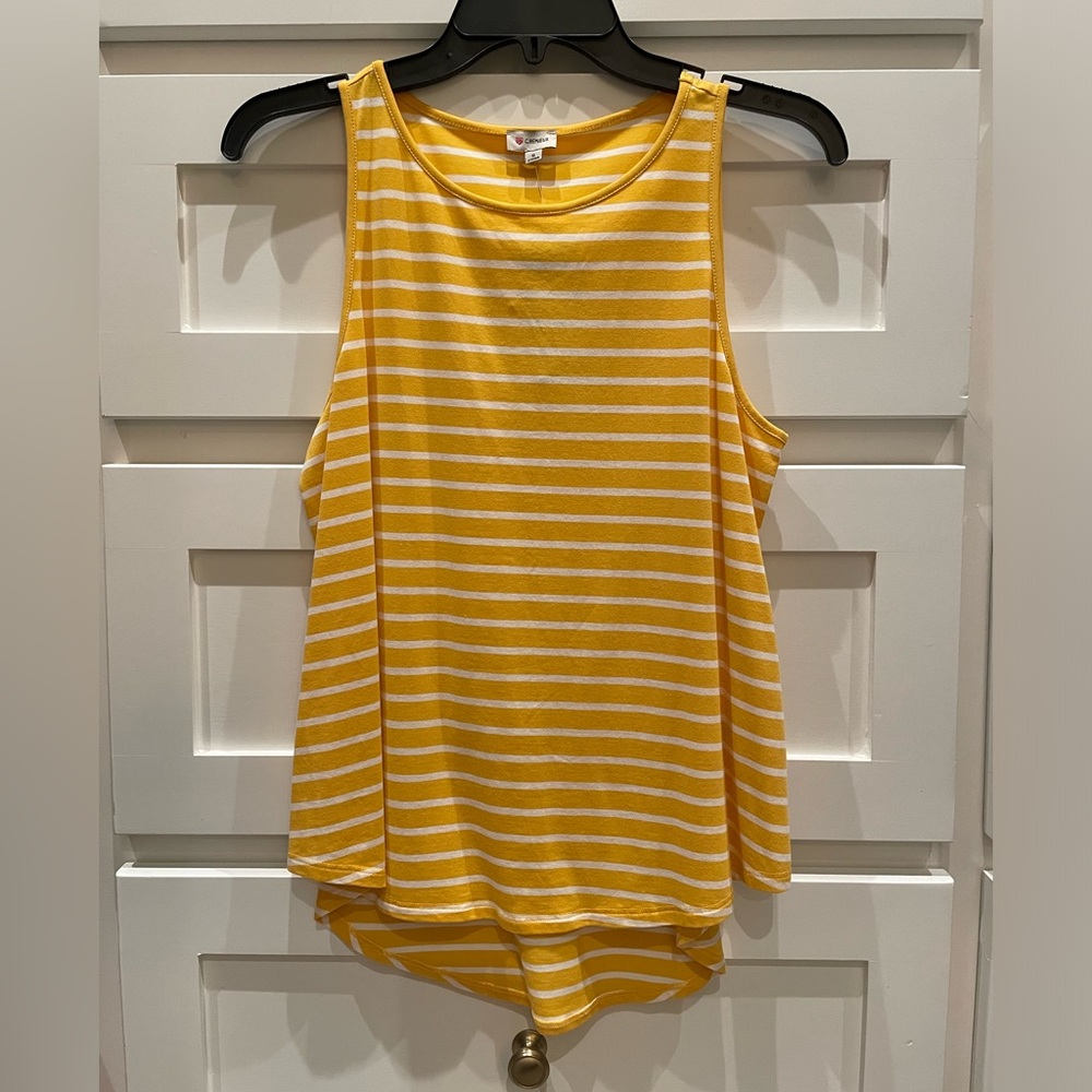 Cremieux yellow/white striped swing tank